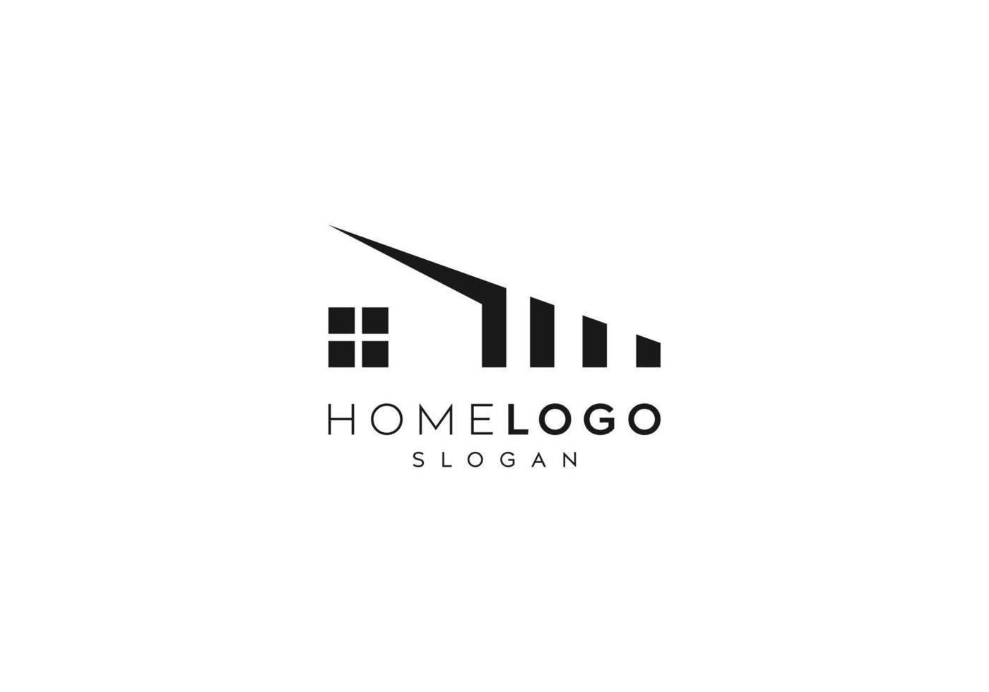 abstract huispictogram, huispictogram, huissymbool vector logo-ontwerp