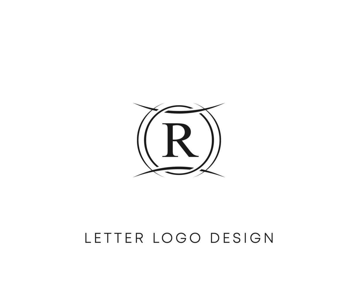 abstracte letter r logo ontwerp, minimalistische stijl brief logo, tekst r pictogram vector design