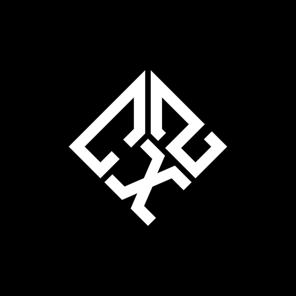cxz brief logo ontwerp op zwarte achtergrond. cxz creatieve initialen brief logo concept. cxz brief ontwerp. vector
