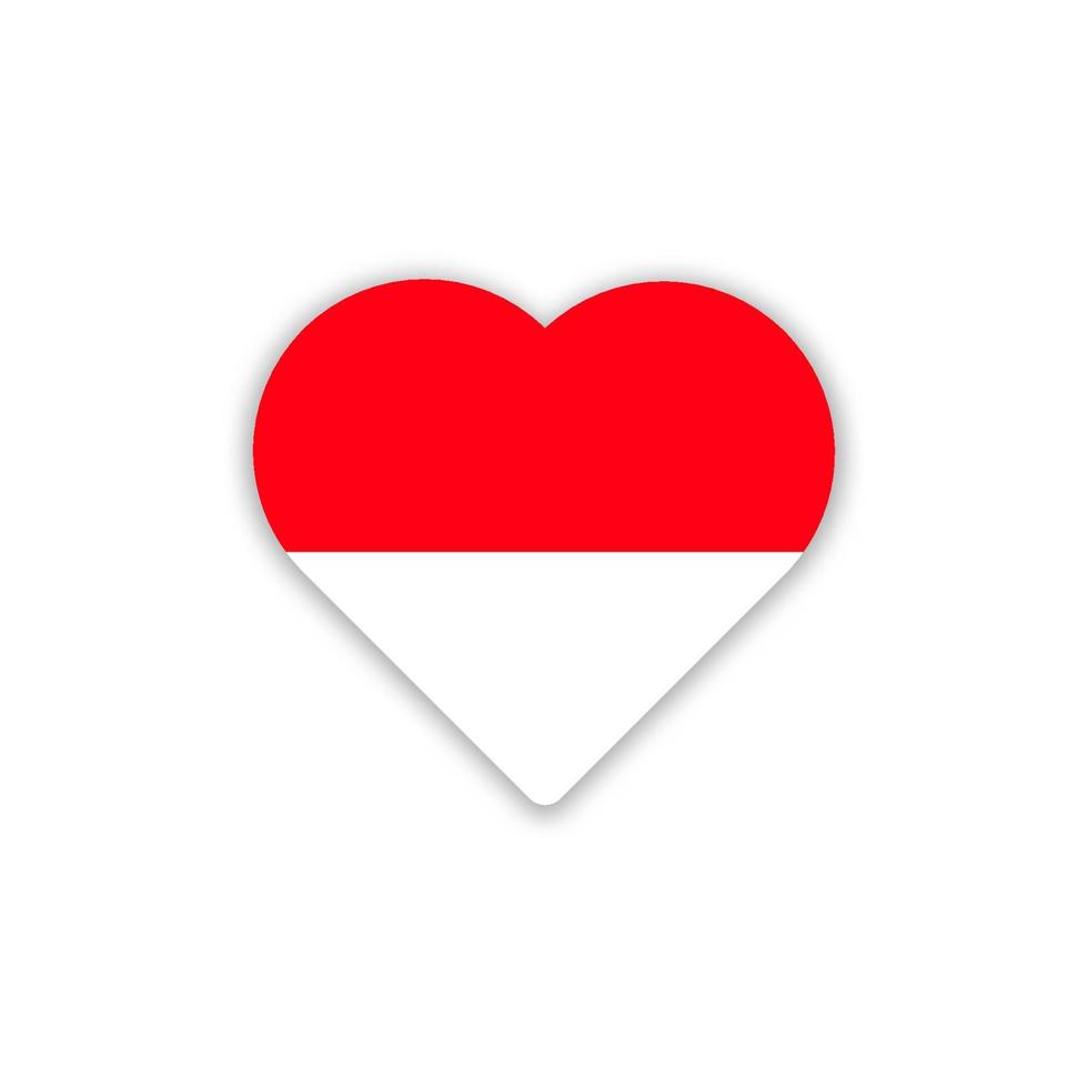vectorillustratie van de Indonesische nationale vlag vector