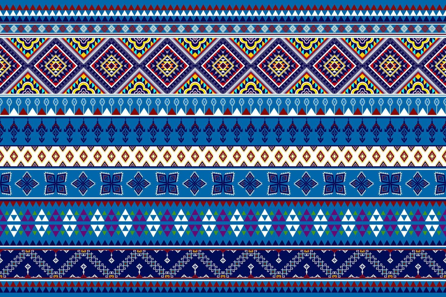 abstract geometrisch ikat etnisch patroonontwerp. Azteekse stof tapijt mandala ornamenten textiel decoraties behang. tribal boho inheemse etnische turkije traditionele borduurwerk vector background