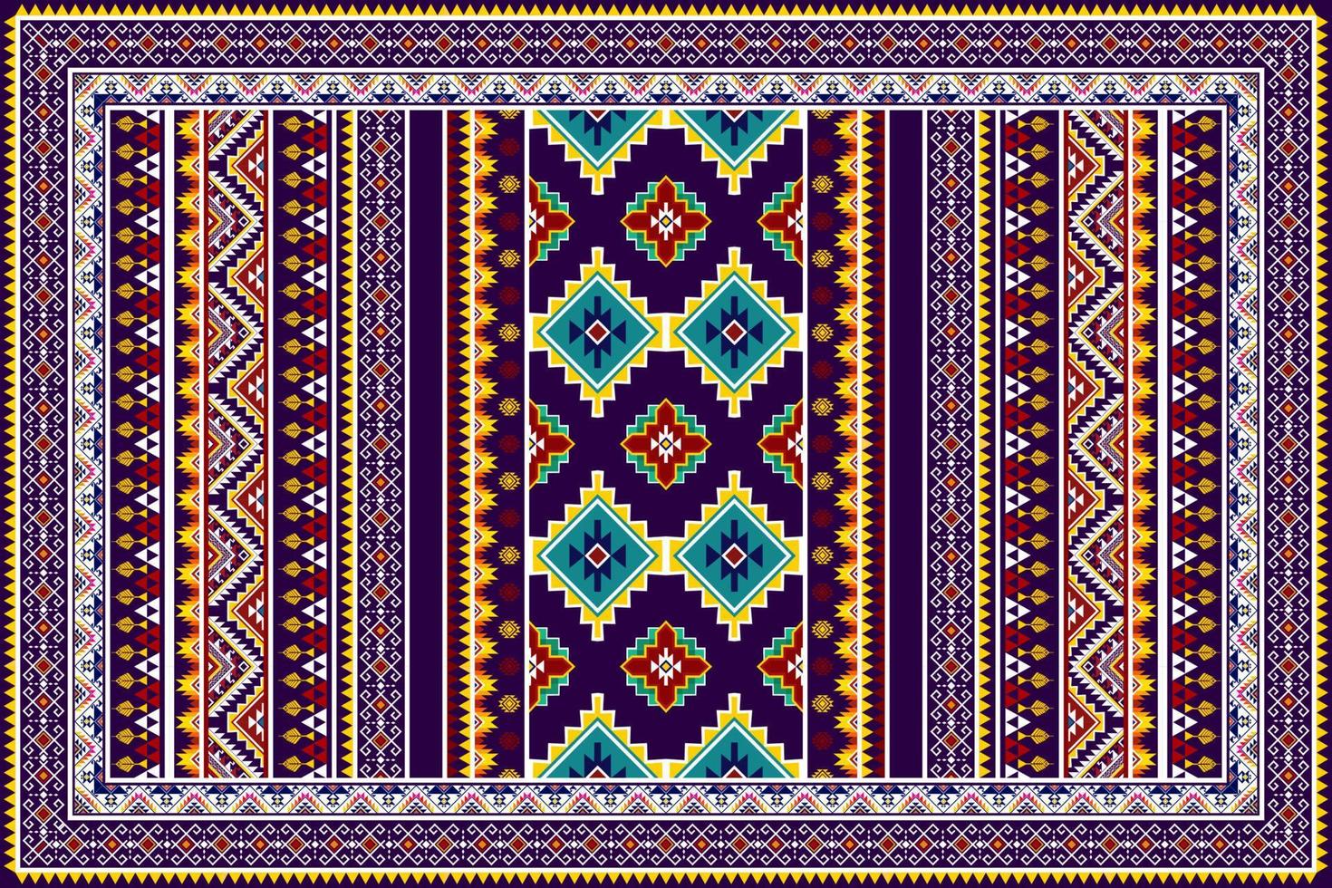 ikat abstract geometrisch etnisch patroonontwerp. Azteekse stof tapijt mandala ornament etnische chevron textiel decoratie behang. tribal boho inheemse etnische turkije traditionele borduurvector vector