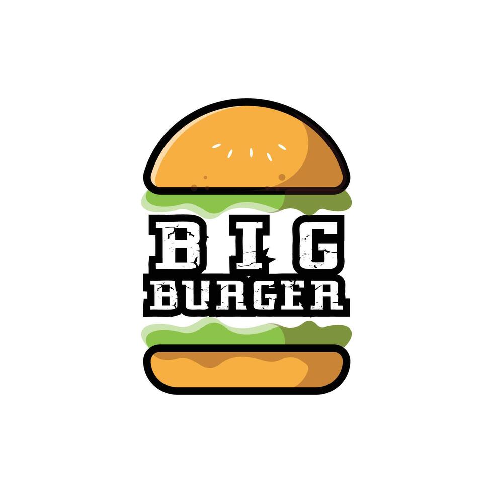 hamburger eten logo vector achtergrondontwerp, gemaakt van brood, groenten en vlees. geschikt voor bedrijven, zeefdruk, stickers, banners, flayers