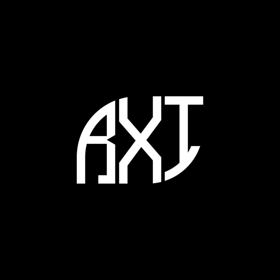 rxi brief logo ontwerp op zwarte achtergrond. rxi creatieve initialen brief logo concept. rxi-briefontwerp. vector