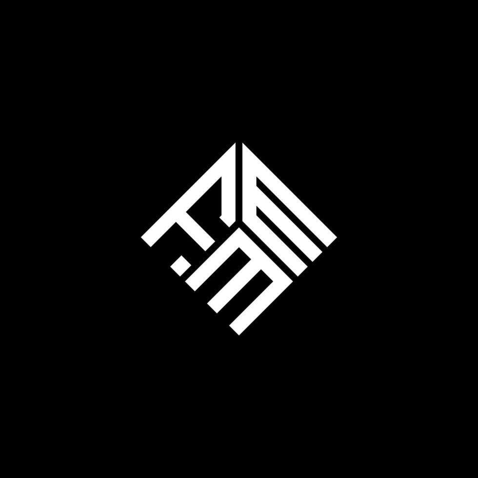 fmm brief logo ontwerp op zwarte achtergrond. fmm creatieve initialen brief logo concept. fmm-briefontwerp. vector