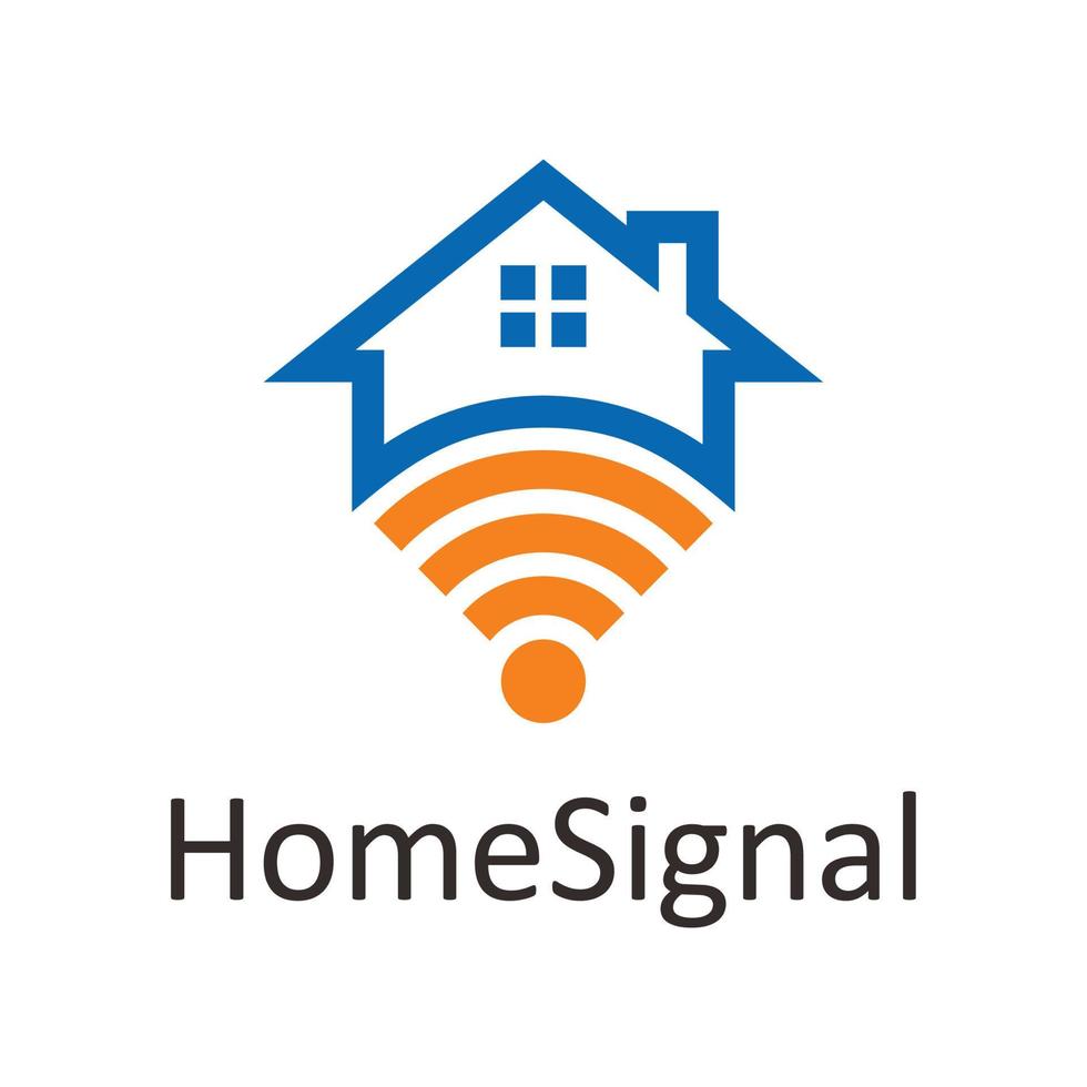 huis signaal logo vector