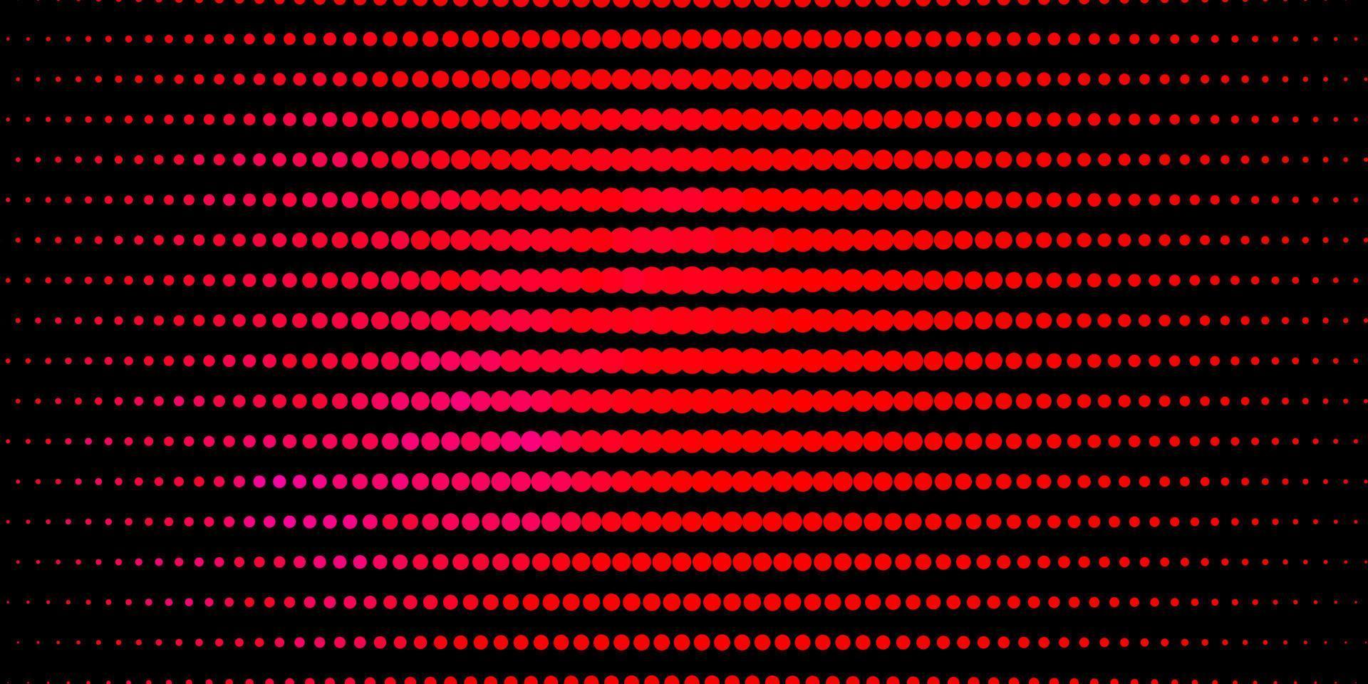 donkerroze, rood vectorpatroon met bollen. vector
