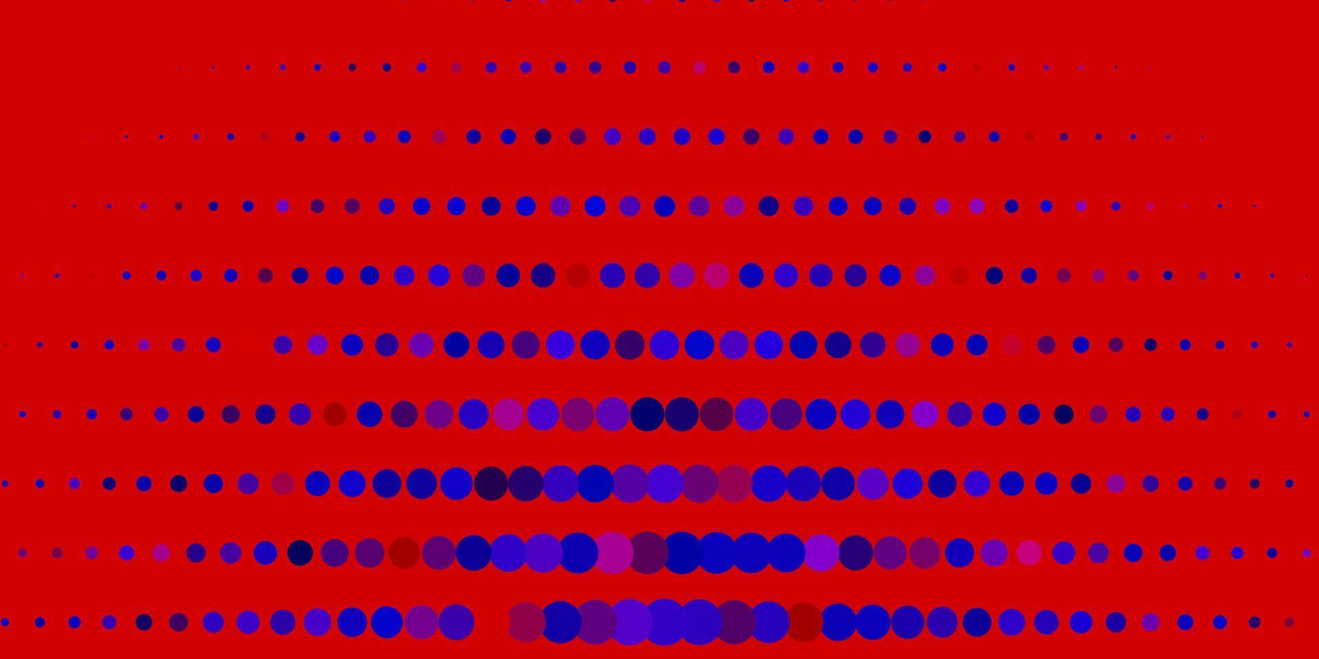 donkerblauwe, rode vectorlay-out met cirkelvormen. vector