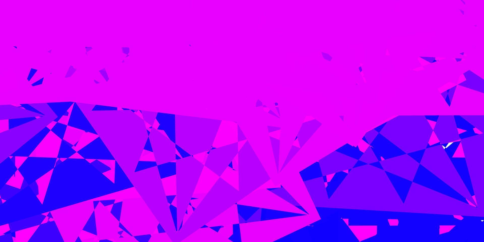 lichtpaarse, roze vectorachtergrond met veelhoekige vormen. vector