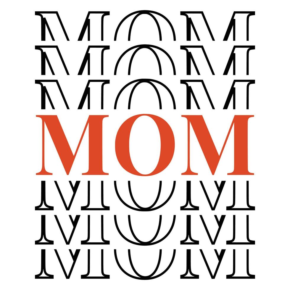 mama, ontwerp voor t-shirtmokken vector