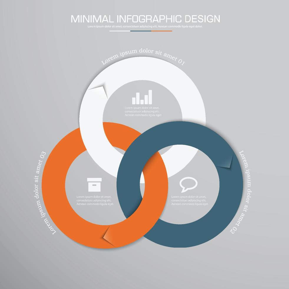 zakelijke infographic sjabloon met pictogram, vectorontwerpillustratie vector