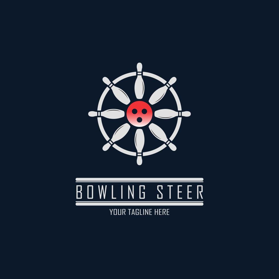 bowling os logo sjabloon ontwerp vector voor merk of bedrijf en andere