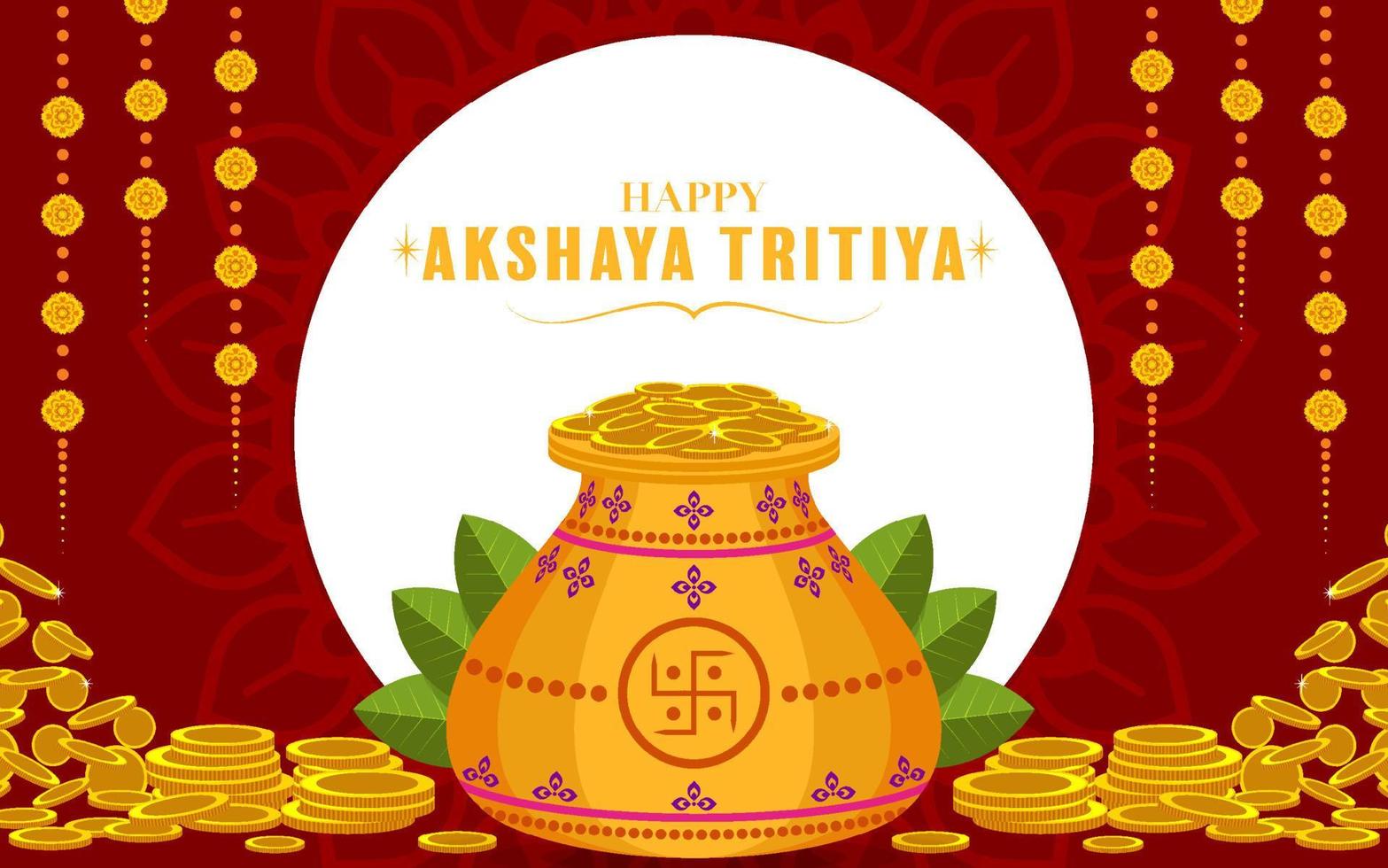 Indiase religieuze festival Akshaya Tritiya vector