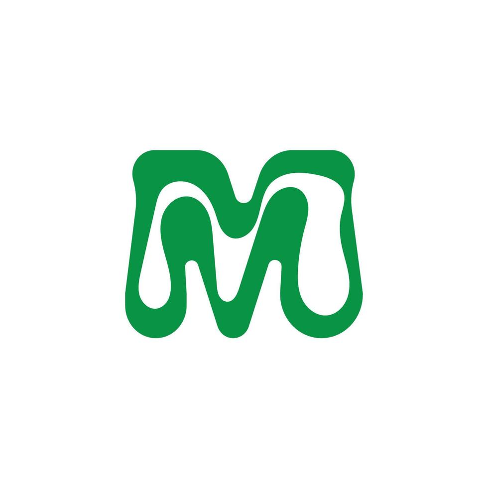 m briefsjabloon logo vector