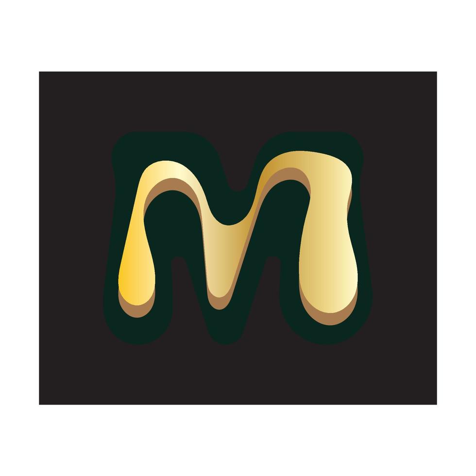 m briefsjabloon logo vector