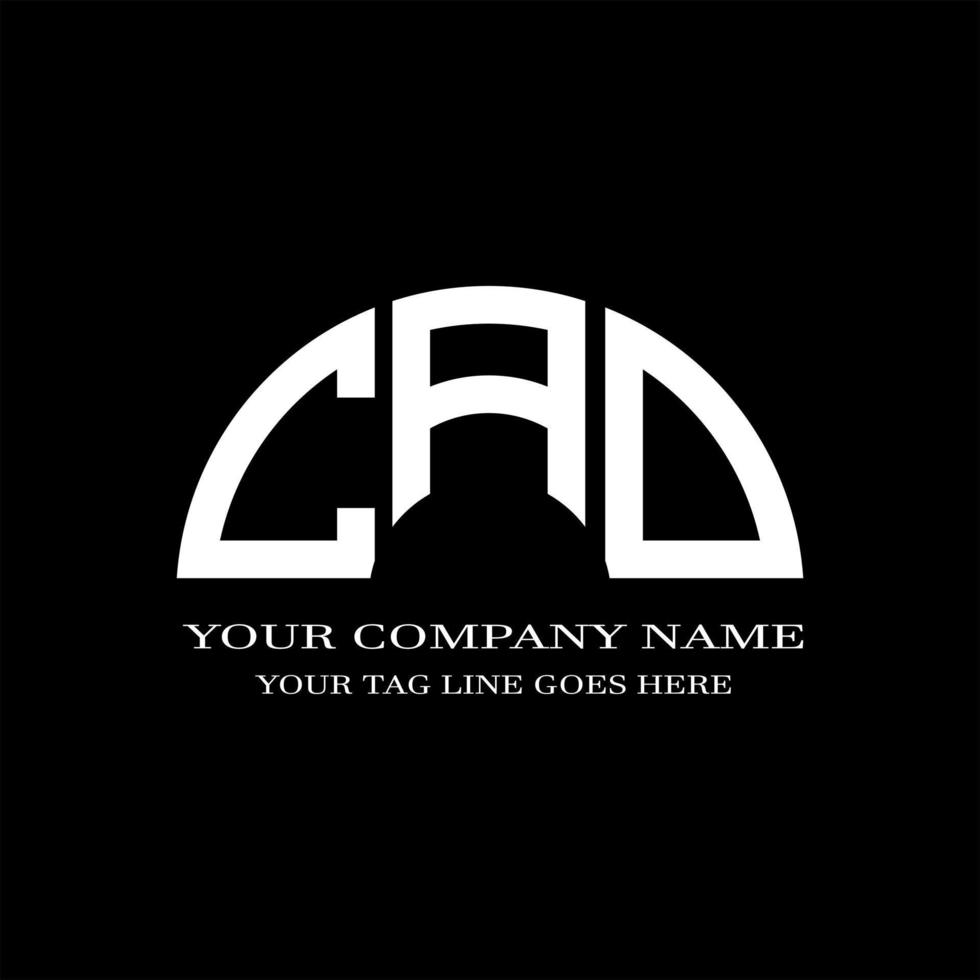 CAD letter logo creatief ontwerp met vectorafbeelding vector