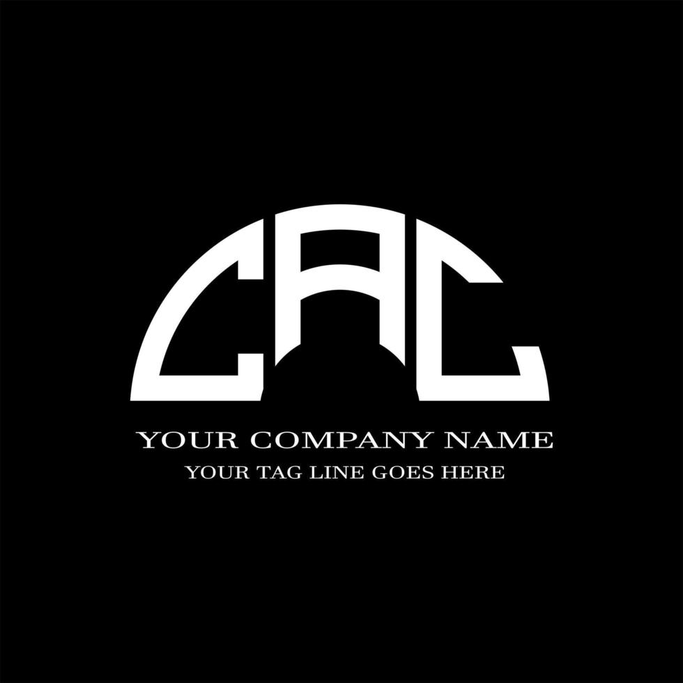 cac letter logo creatief ontwerp met vectorafbeelding vector