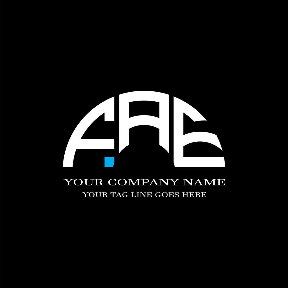 fae letter logo creatief ontwerp met vectorafbeelding vector
