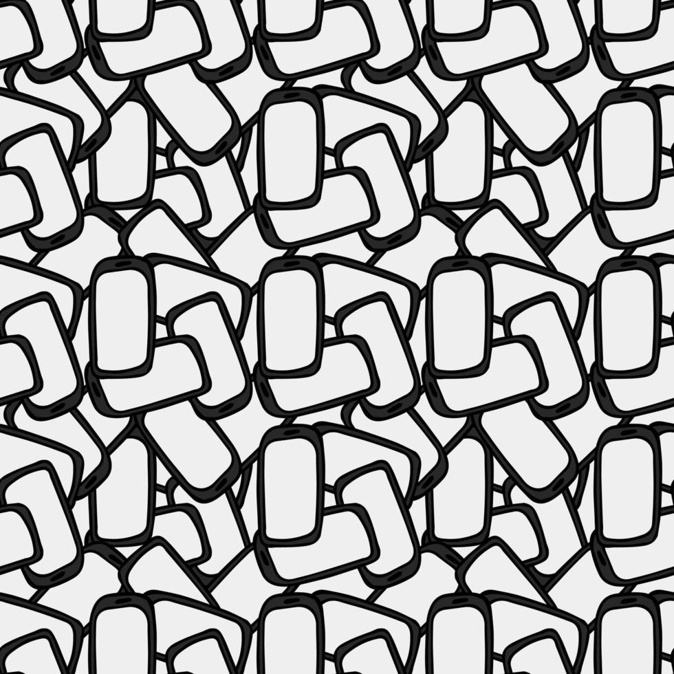 naadloos telefoonpatroon. doodle vector met smartphone pictogrammen. vector telefoon achtergrond