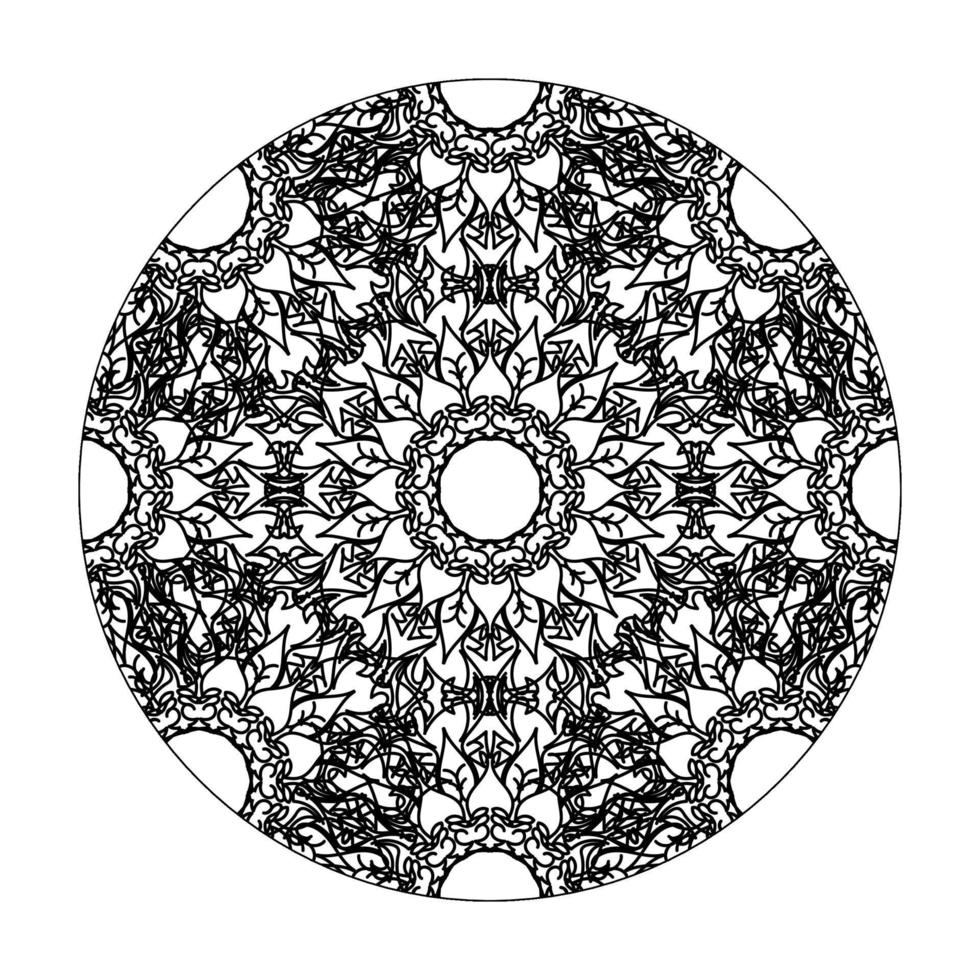 handgetekende mandala. decoratie in etnische oosterse doodle sieraad. vector