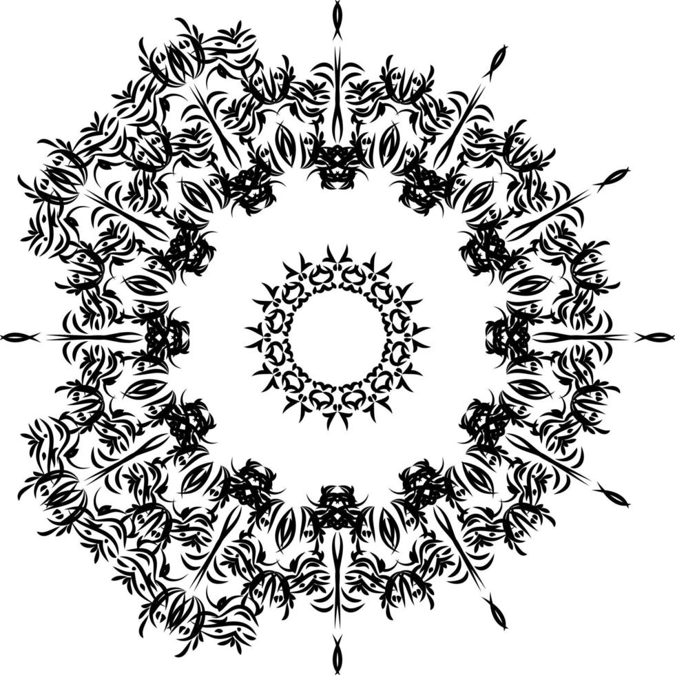 handgetekende mandala. decoratie in etnische oosterse doodle sieraad. vector