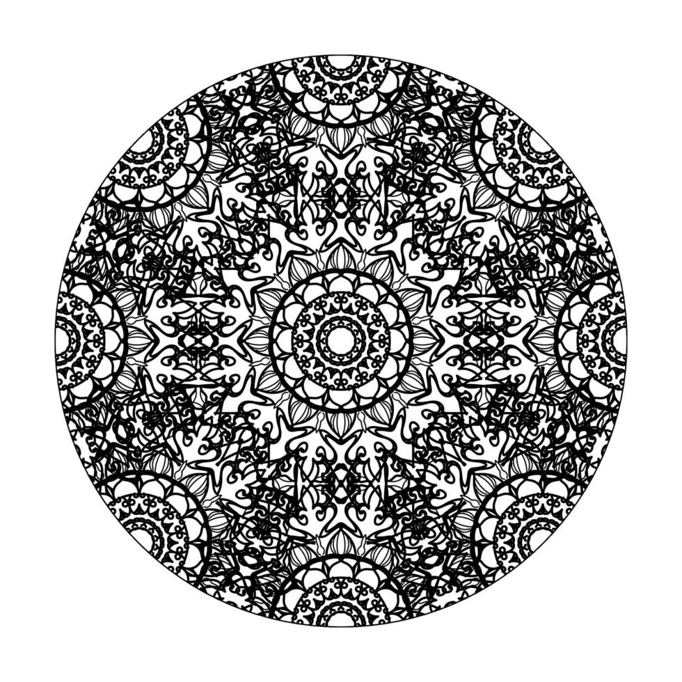 handgetekende mandala. decoratie in etnische oosterse doodle sieraad. vector