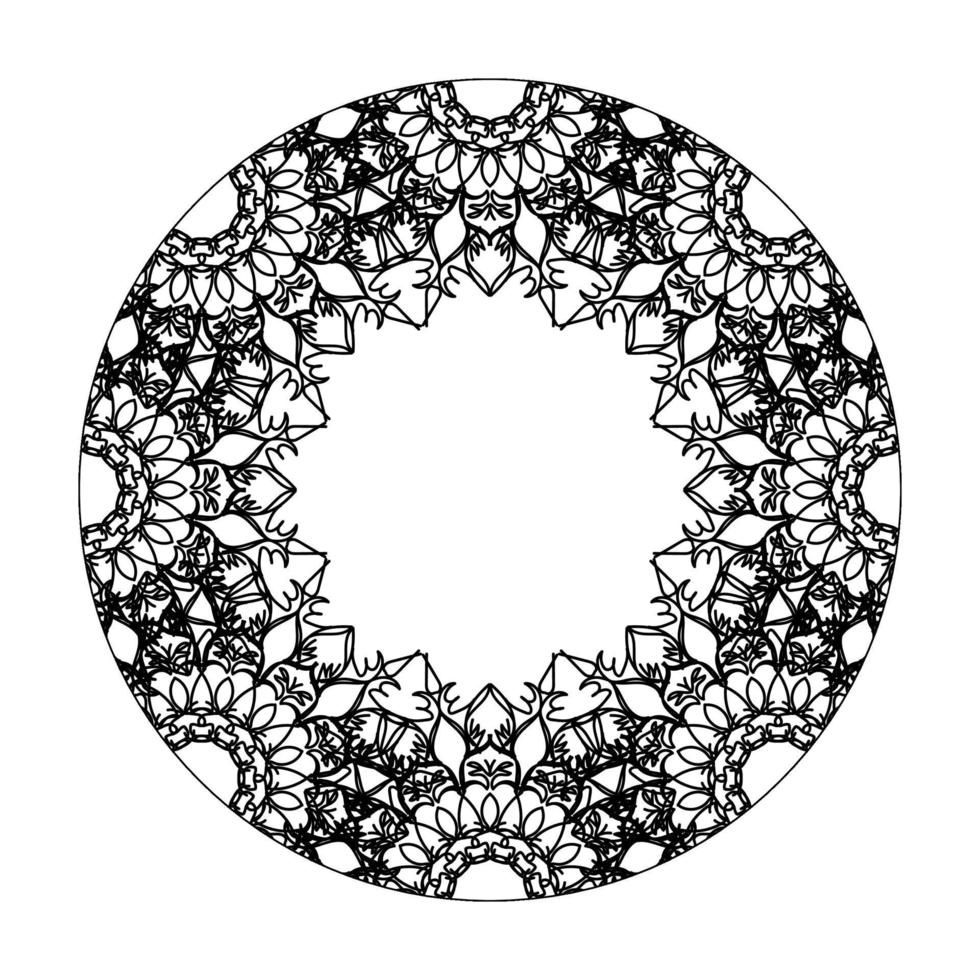 handgetekende mandala. decoratie in etnische oosterse doodle sieraad. vector