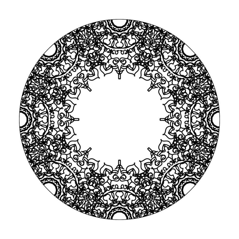 handgetekende mandala. decoratie in etnische oosterse doodle sieraad. vector