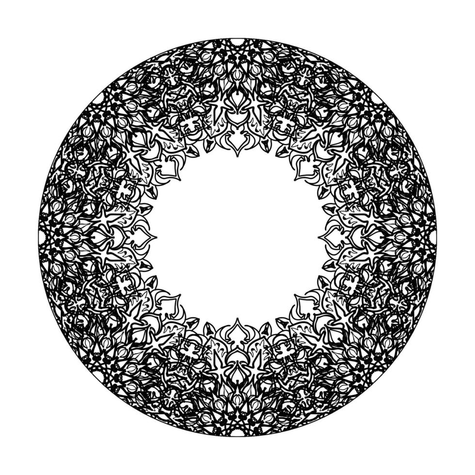 handgetekende mandala. decoratie in etnische oosterse doodle sieraad. vector