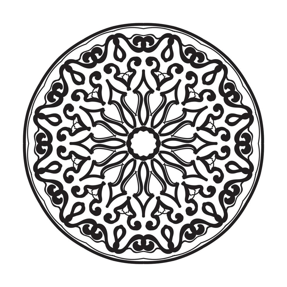handgetekende mandala. decoratie in etnische oosterse doodle sieraad. vector