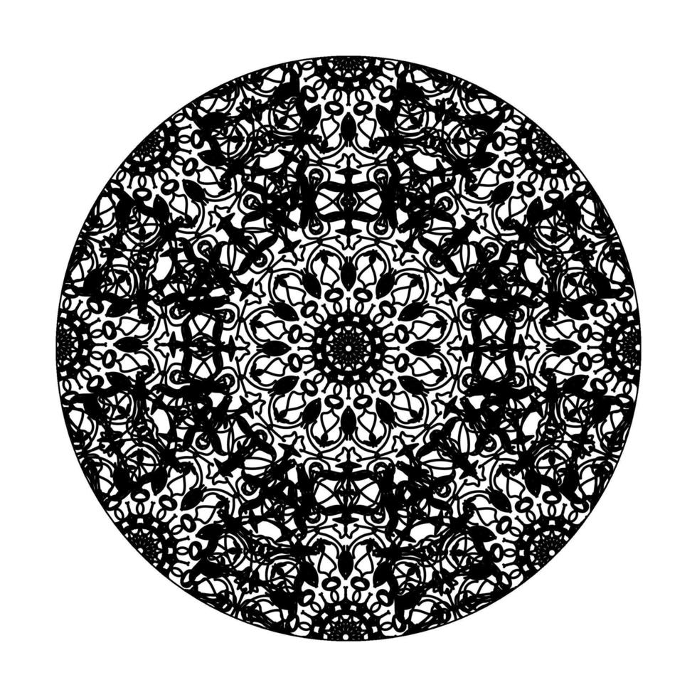 handgetekende mandala. decoratie in etnische oosterse doodle sieraad. vector