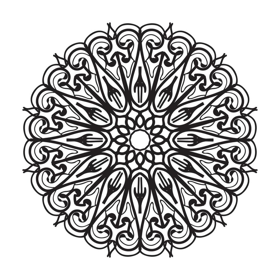 handgetekende mandala. decoratie in etnische oosterse doodle sieraad. vector