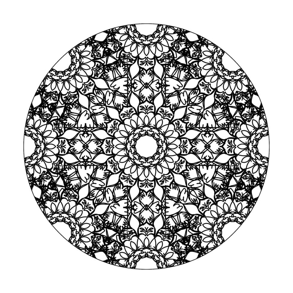 handgetekende mandala. decoratie in etnische oosterse doodle sieraad. vector