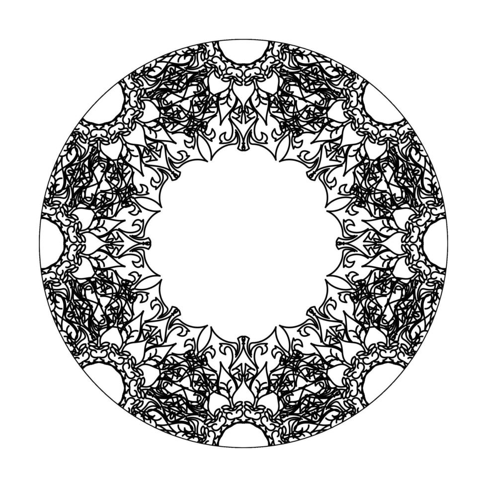 handgetekende mandala. decoratie in etnische oosterse doodle sieraad. vector