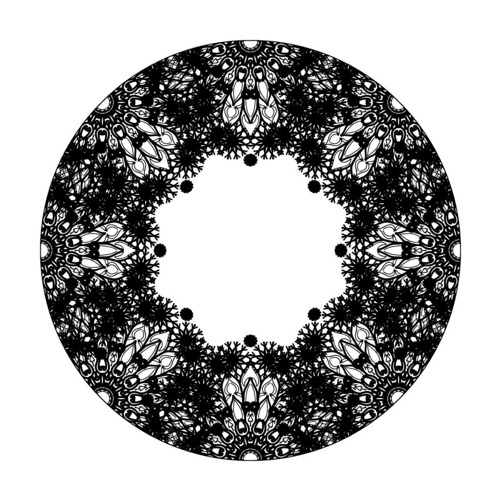 handgetekende mandala. decoratie in etnische oosterse doodle sieraad. vector