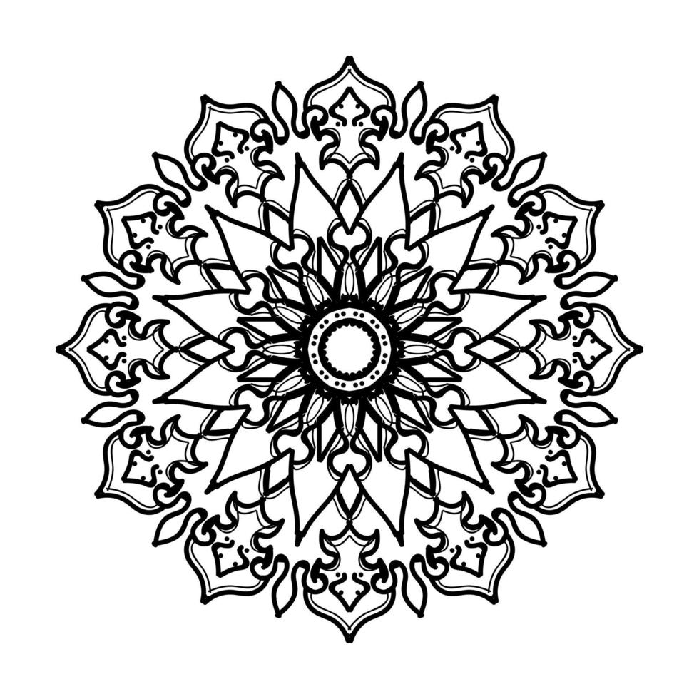 handgetekende mandala. decoratie in etnische oosterse doodle sieraad. vector