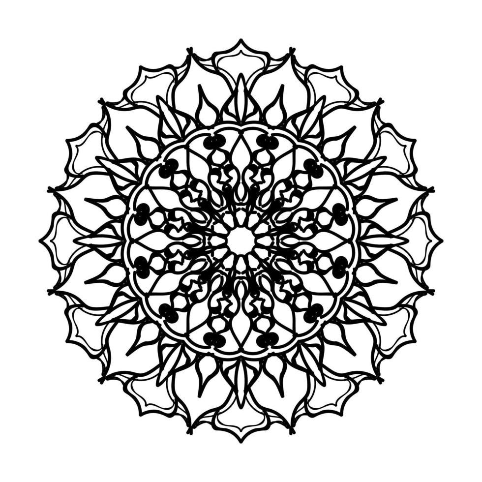 handgetekende mandala. decoratie in etnische oosterse doodle sieraad. vector