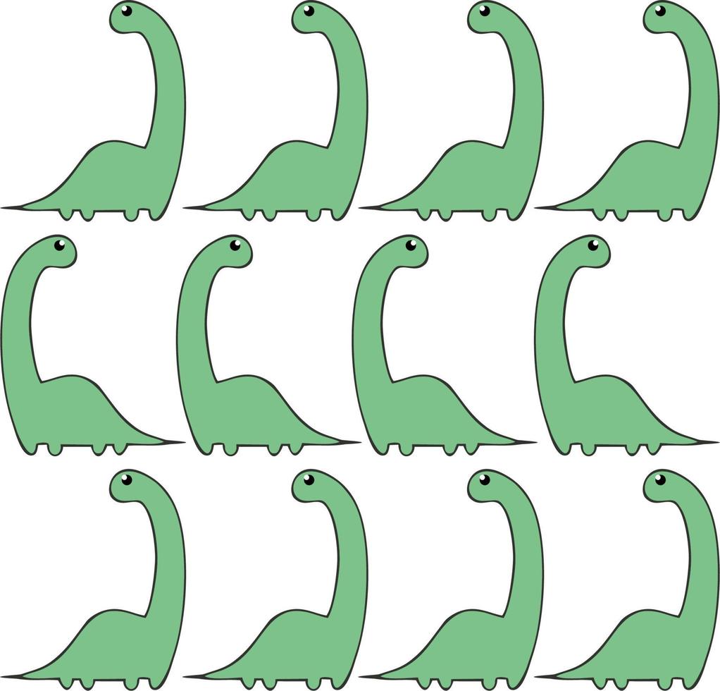 brontosaurus geïsoleerde cartoon tyrannosaurus. vector groene kinderachtige dino, dinosaurus dier met ronde vlekken. apatosaurussoort brontosaurus excelsus, geb. yahnahpin, en b. parvus, grote donderhagedis