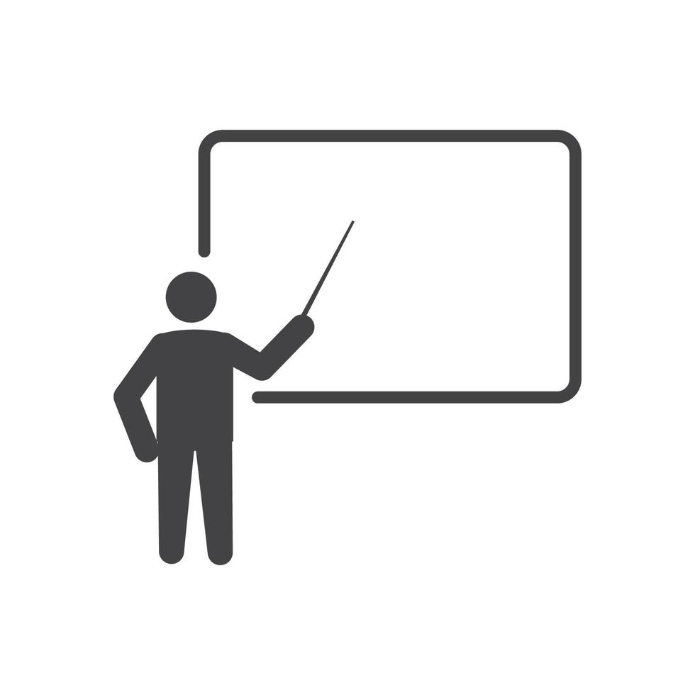 vectorillustratie van leraar pictogram, docent, onderwijs vector