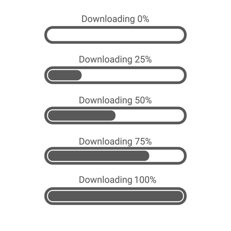 vectorillustratie van pictogram voor downloadprocessjabloon vector