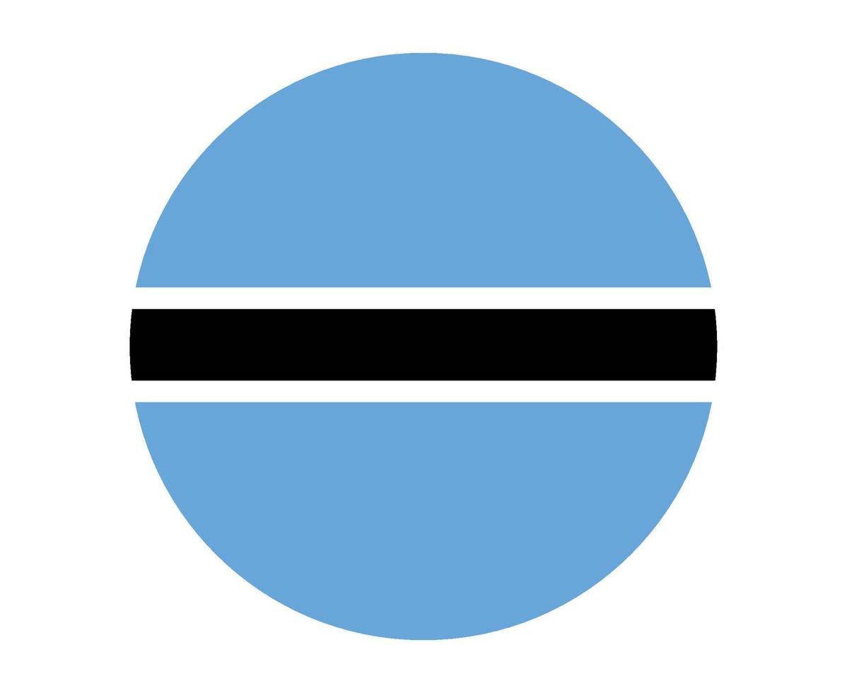 Botswana vlag nationaal afrika embleem pictogram vector illustratie abstract ontwerp element