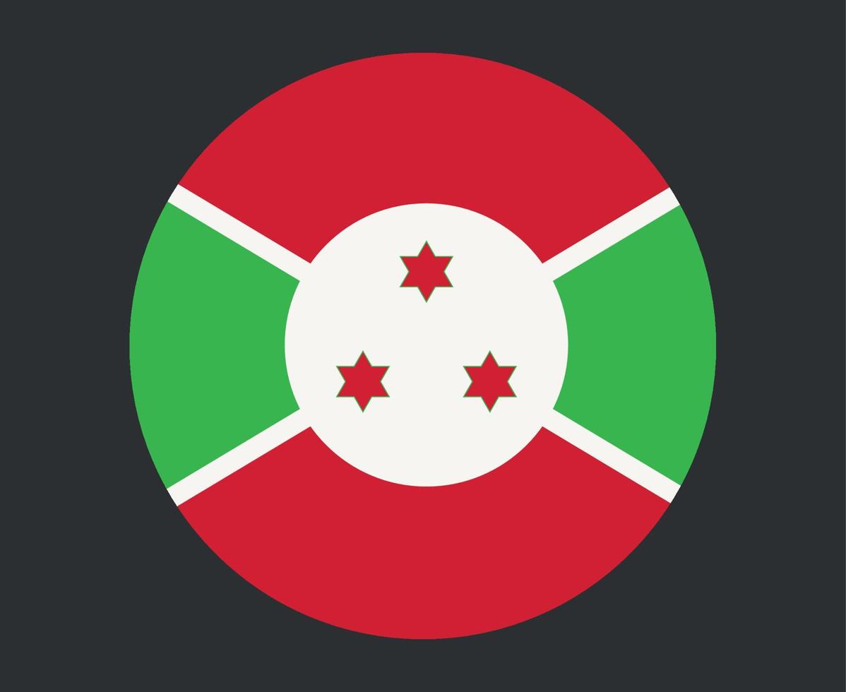 burundi vlag nationaal afrika embleem pictogram vector illustratie abstract ontwerp element