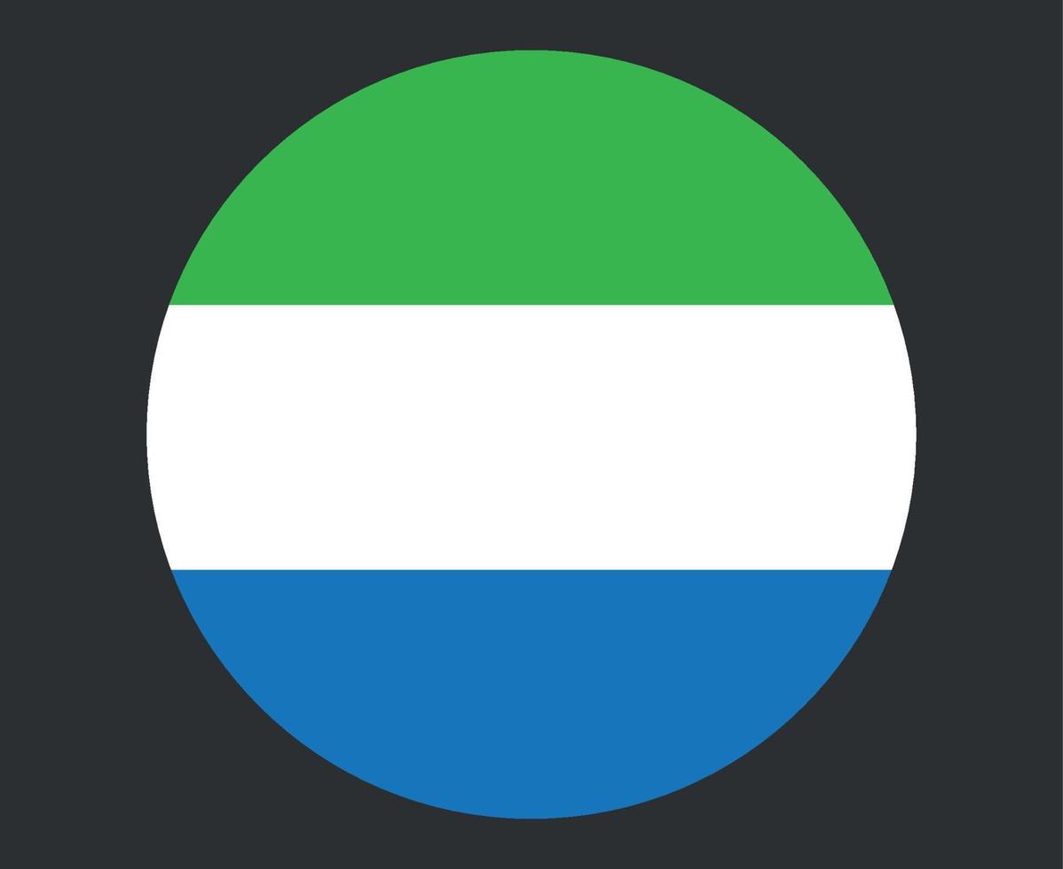 Sierra Leone vlag nationaal afrika embleem pictogram vector illustratie abstract ontwerp element