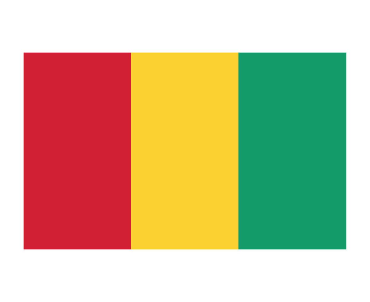 guinea vlag nationaal afrika embleem symbool pictogram vector illustratie abstract ontwerp element