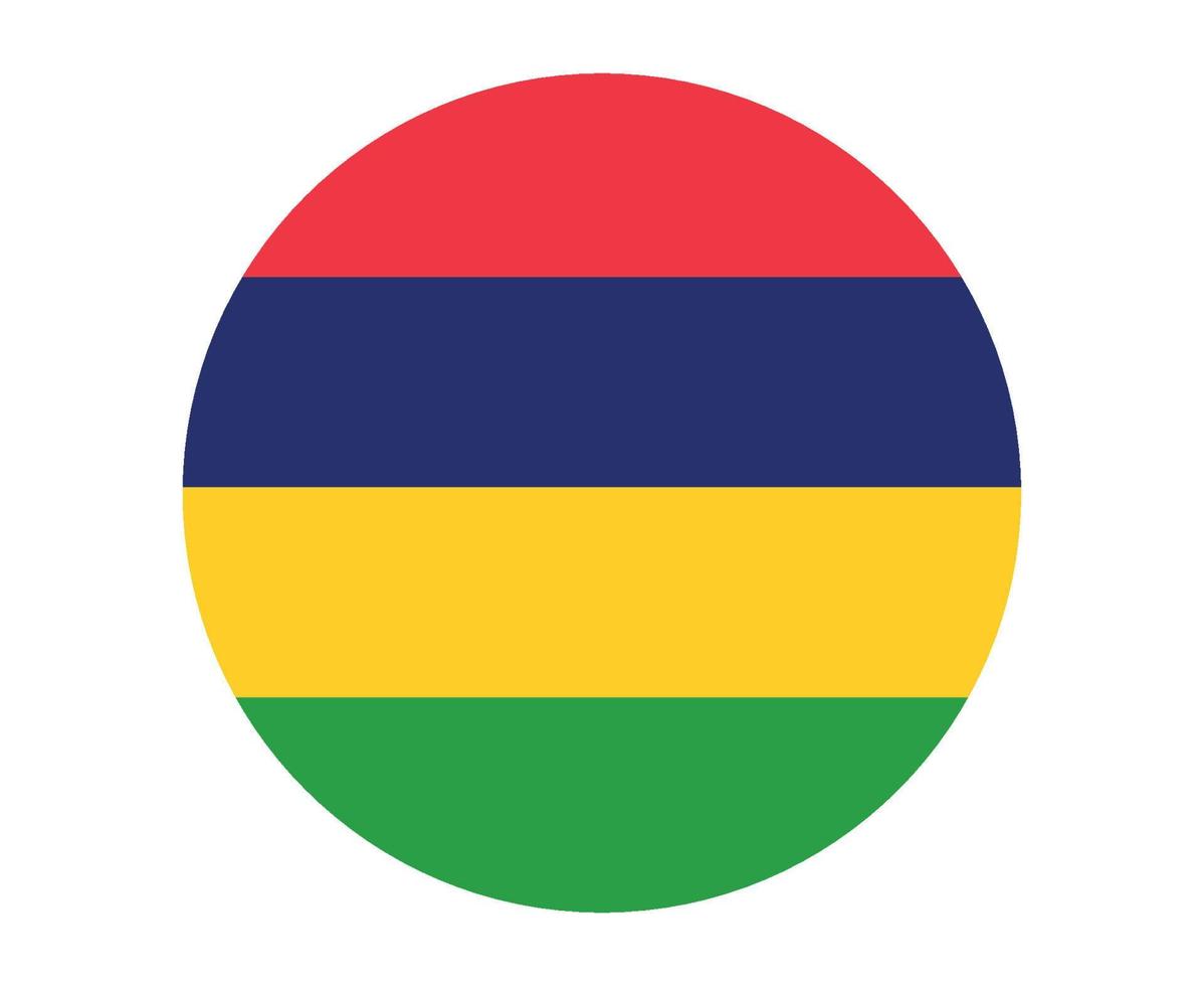 Mauritius vlag nationaal afrika embleem pictogram vector illustratie abstract ontwerp element