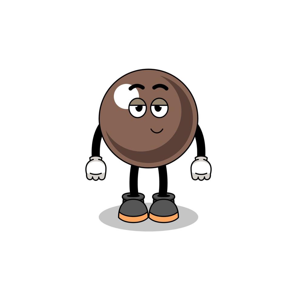 tapioca parel cartoon paar met verlegen pose vector