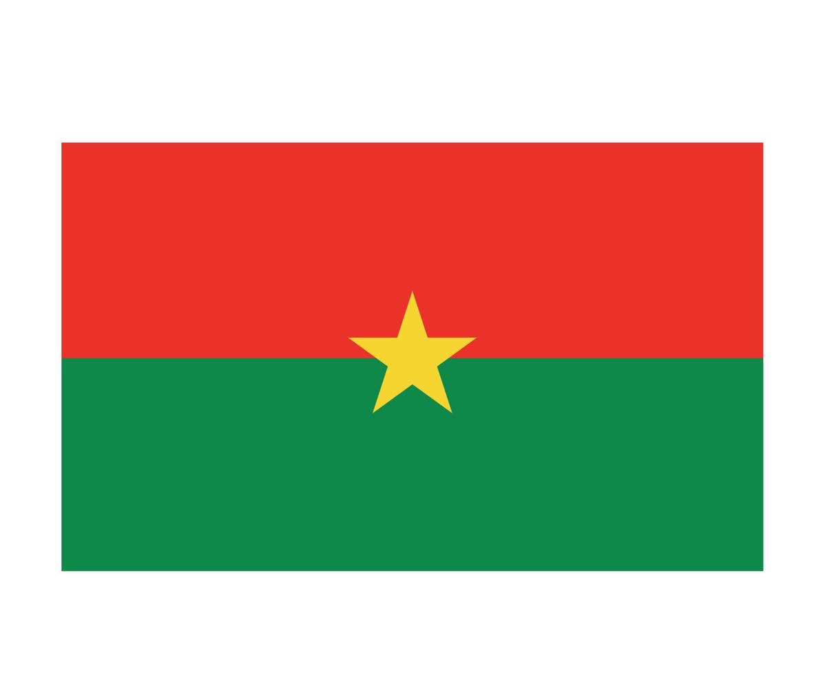 burkina faso vlag nationaal afrika embleem symbool pictogram vector illustratie abstract ontwerp element