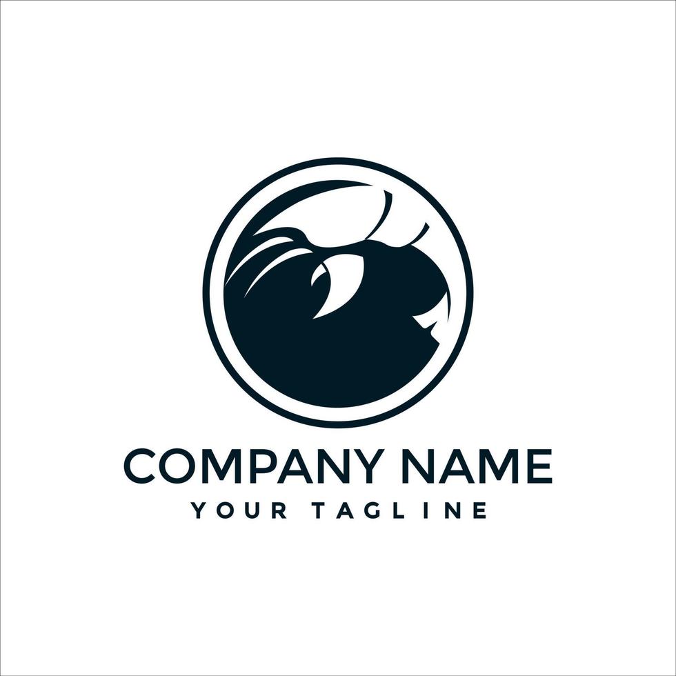 kreeft logo vector voor uw restaurant of bedrijf