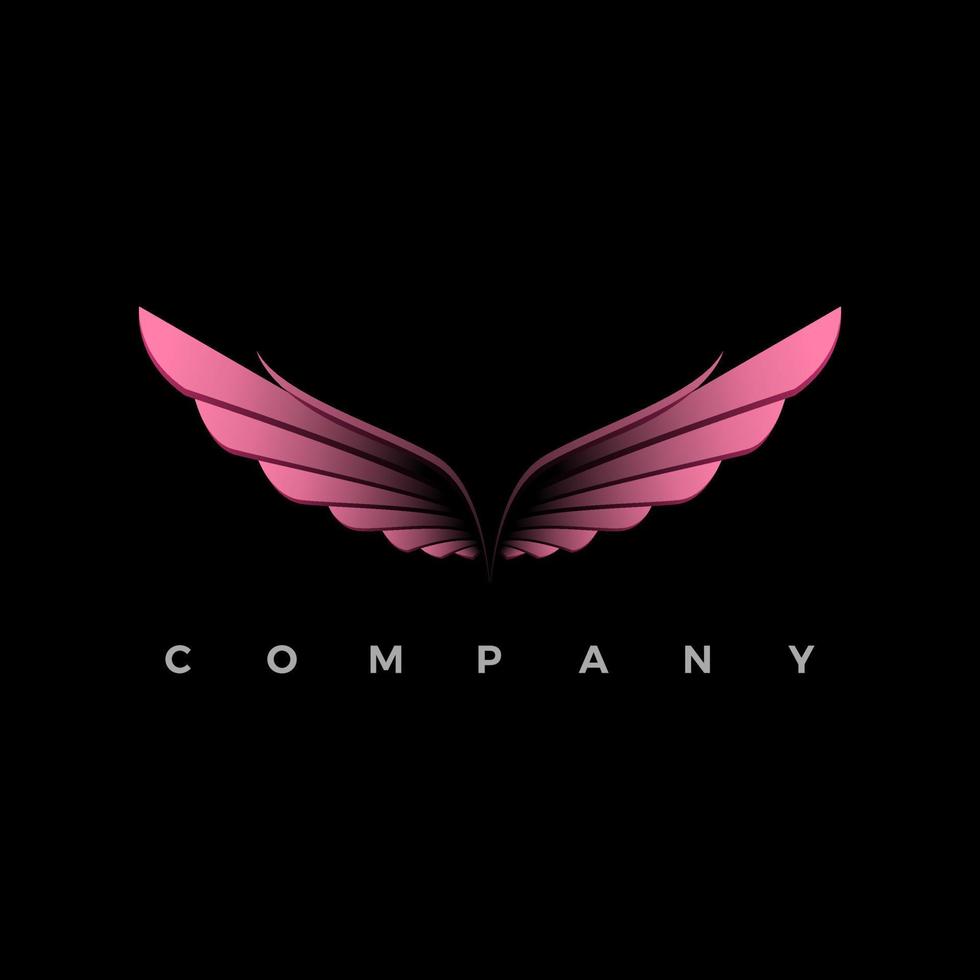 schoonheid vleugels logo vector voor uw bedrijf of bedrijf
