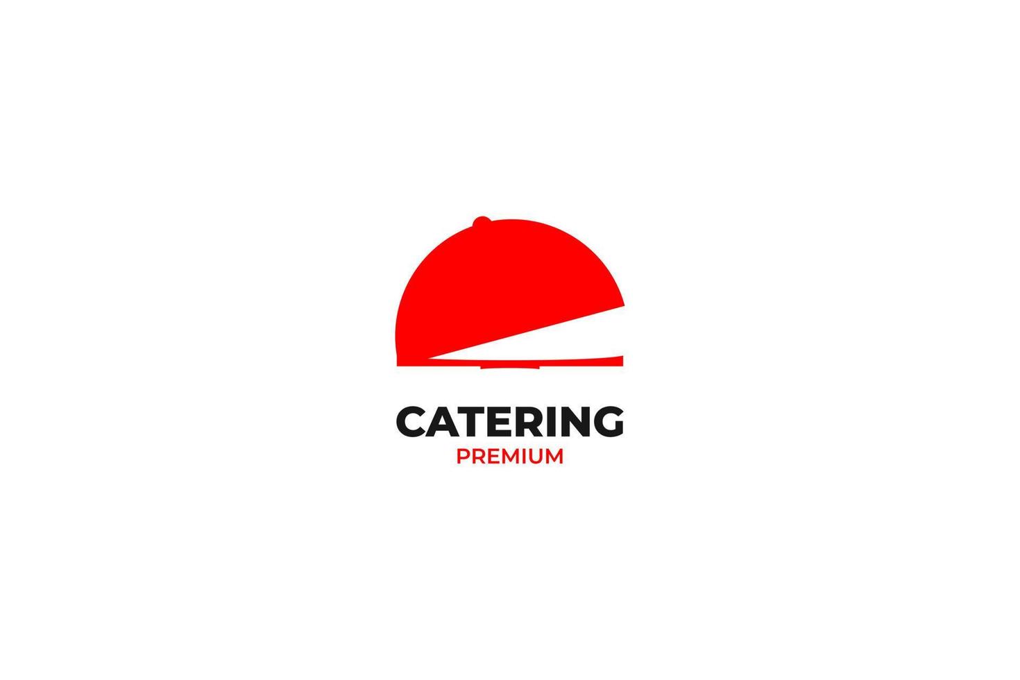 platte catering voedsel logo illustratie vector sjabloon